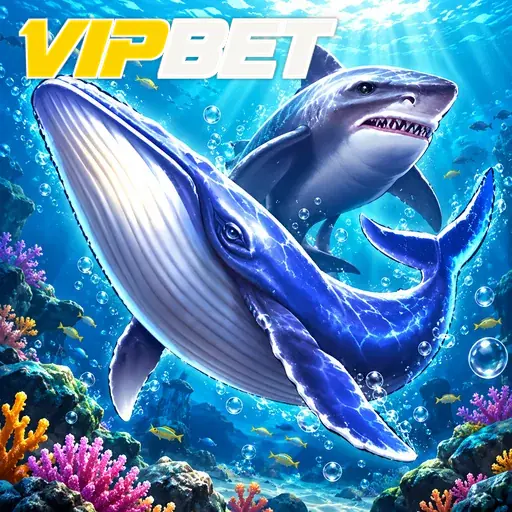 VIPBET — ilustração de uma baleia no oceano