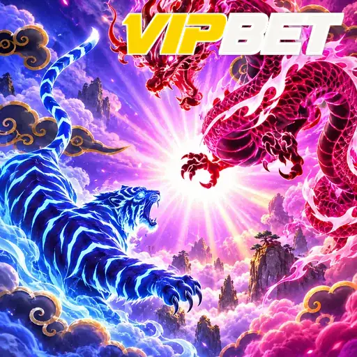 VIPBET — ilustração de dois dragões coloridos