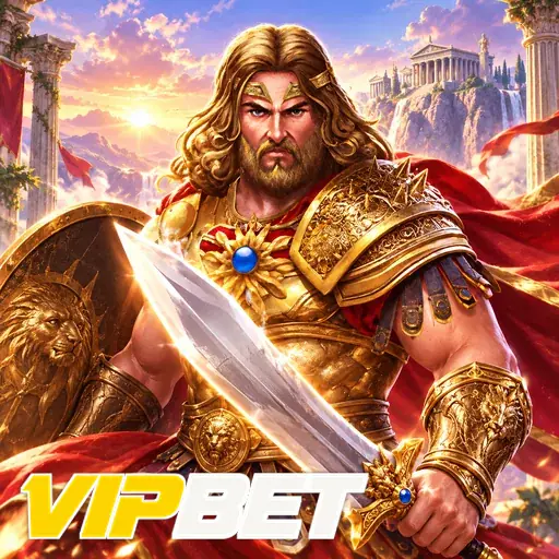 VIPBET — ilustração de um guerreiro com espada