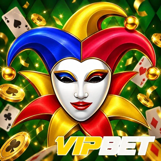 VIPBET — ilustração de uma máscara de coringa colorida