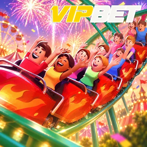 VIPBET — ilustração de pessoas em uma montanha-russa